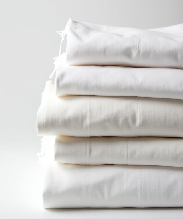 Premium Sateen Sheets in Sea Salt White