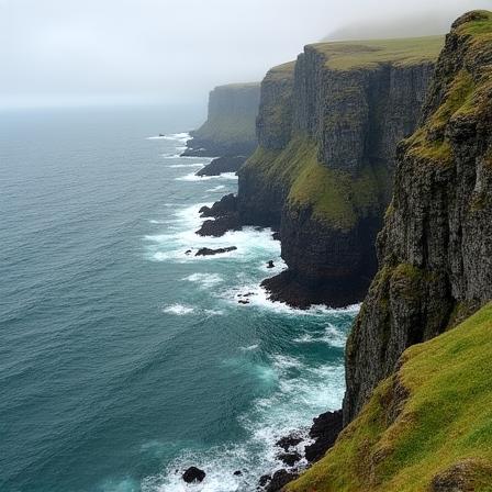 Rugged Scottish cliffs near Glencoe